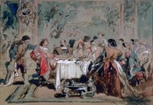 Banquet at Lucentio's house 1859. Artist: Sir John Gilbert