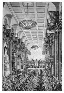 Banquet for the Queen at the Guildhall, London, 1837, (1900)