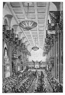 Banquet for the Queen at the Guildhall, London, 1837, (1900)