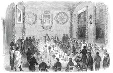 Banquet given at Wellington to Native Chiefs of New Zealand, 1850. Creator: Unknown
