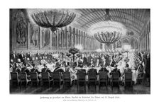 Banquet in the Emperor's Hall, Römer, Frankfurt, (17th August 1863), 1900