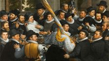 Banquet of the Officers of the Calivermen Civic Guard in Haarlem, 1583. Creator: Haarlem, Cornelis Cornelisz., van (1562-1638)