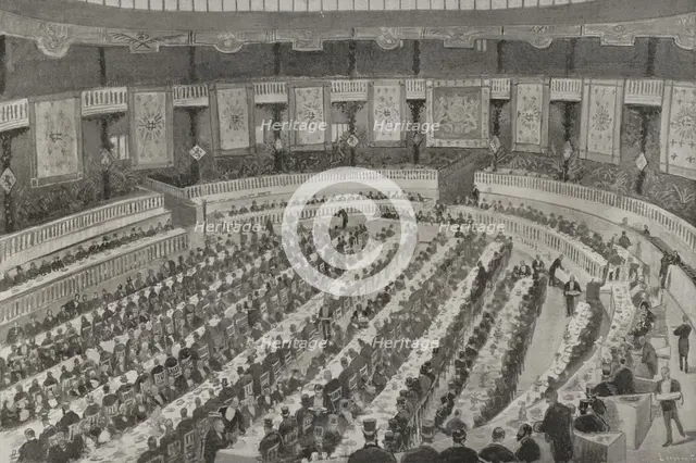 Banquet of the "Unión Conservadora", Madrid, Spain, January 28, 1898.  Creator: Enrique Laporta Valor.