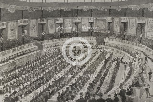 Banquet of the "Unión Conservadora", Madrid, Spain, January 28, 1898.  Creator: Enrique Laporta Valor.