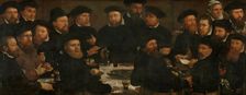 Banquet of Eighteen Guardsmen of Squad L, Amsterdam 1566, known as The Perch Eaters 1566. Creator: Dirck Barendsz