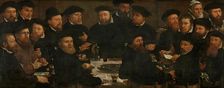 Banquet of Eighteen Guardsmen of Squad L, Amsterdam 1566, known as The Perch Eaters 1566. Creator: Dirck Barendsz