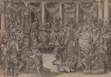 Banquet of Scipio, 1543. Creator: Antonio Fantuzzi