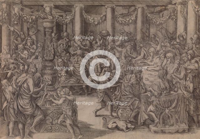 Banquet of Scipio, 1543. Creator: Antonio Fantuzzi.