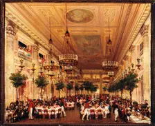 Banquet on the occasion of the marriage of Leopold I of Belgium Princess Louise of Orleans, c1832. Creator: Unknown