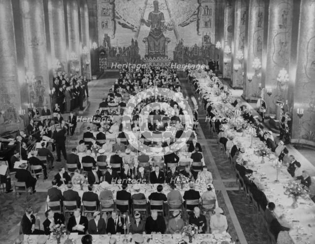 Banquet, Stockholm City Hall, Sweden, 1960.
 Creator: Unknown.