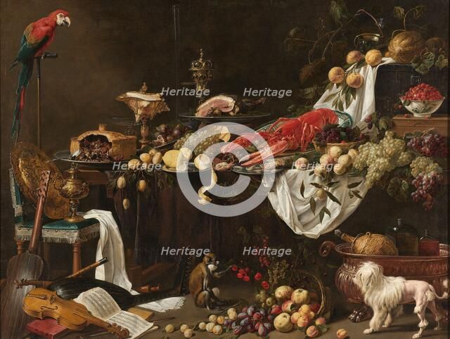 Banquet Still Life, 1644. Creator: Adriaen van Utrecht.