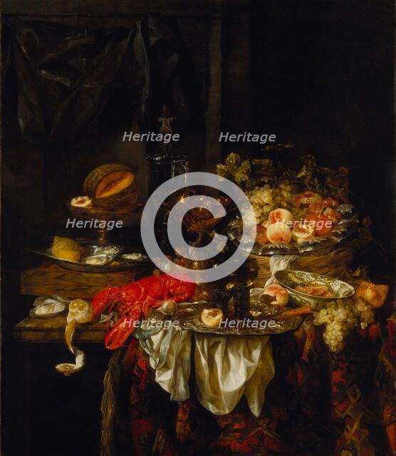 Banquet Still Life, 1667. Artist: Beijeren, Abraham Hendricksz, van (1620/21-1690)