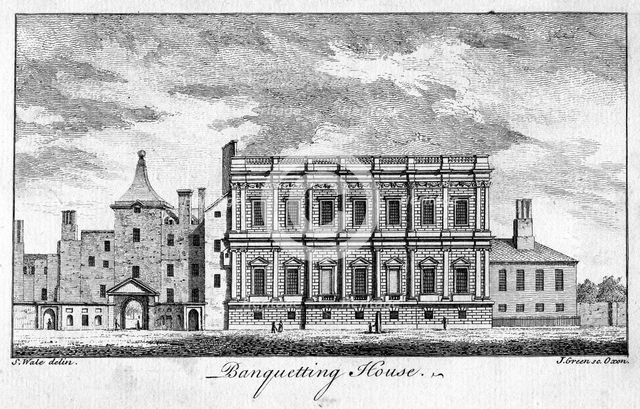 Banqueting House, Whitehall Palace, Westminster, London.Artist: J Green