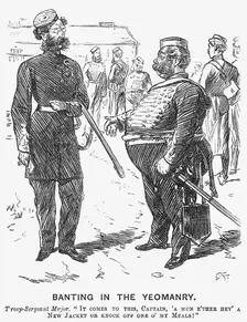 Banting in the Yeomanry 1865. Creator: Charles Samuel Keene