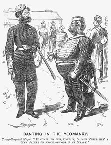 Banting in the Yeomanry 1865. Creator: Charles Samuel Keene