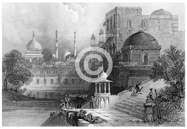 'Baoli and Remains of the Palace of Jehanguir', Agra, Uttar Pradesh, India.Artist: Capone