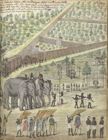 Baptizing an elephant, 1785. Creator: Jan Brandes