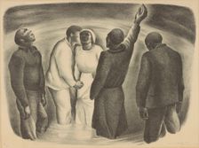 Baptism, ca.1934. Creator: M Wolfe
