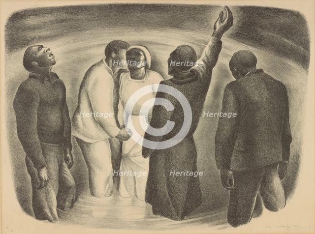 Baptism, ca.1934. Creator: M Wolfe.