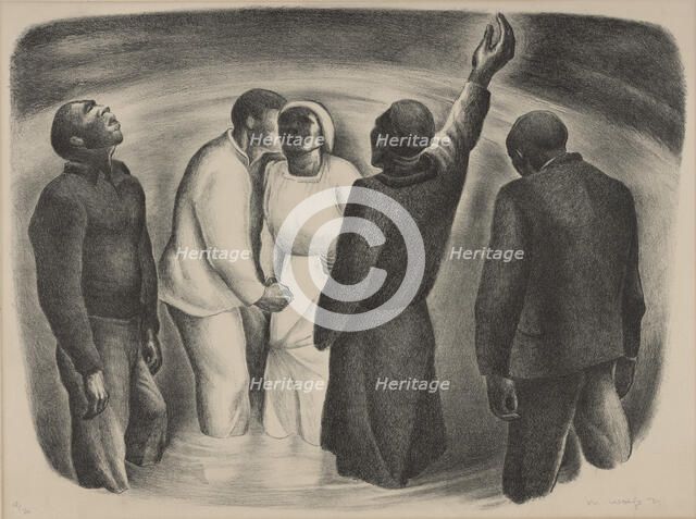 Baptism, ca.1934. Creator: M Wolfe.