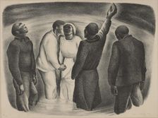 Baptism, ca.1934. Creator: M Wolfe