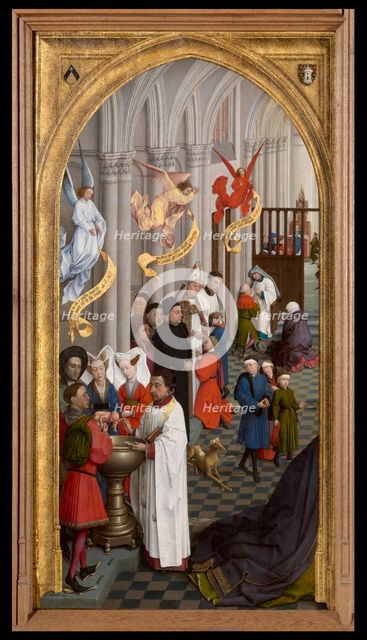 Baptism, Confirmation and Confession, 1440-1445. Creator: Rogier Van der Weyden.