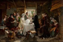 Baptism in Scotland, 1850. Creator: John Phillip