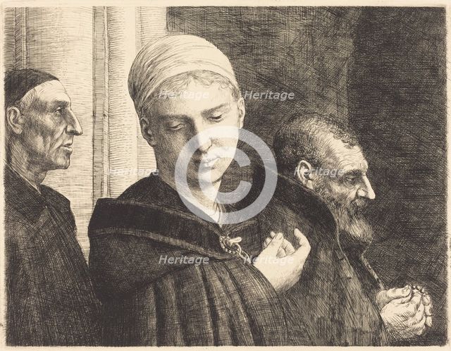 Baptism (Le bapteme). Creator: Alphonse Legros.
