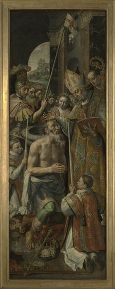 Baptism of the King of Silene, 1590. Creator: Martin de Vos