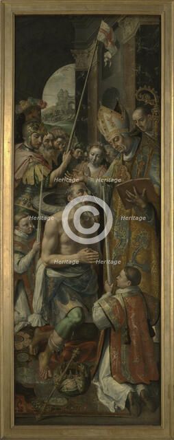 Baptism of the King of Silene, 1590. Creator: Martin de Vos.