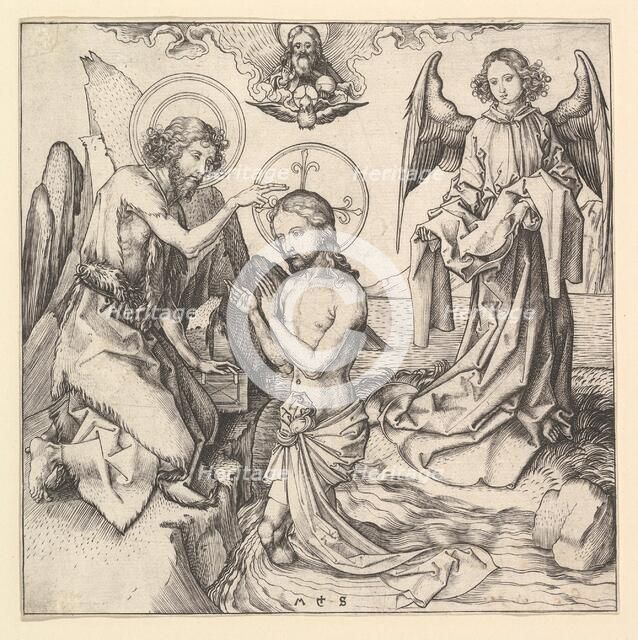 Baptism of Christ, ca. 1470-1474. Creator: Martin Schongauer.