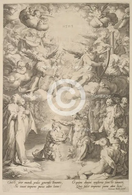 Baptism of Christ, ca. 1600. Creators: Cornelis Cornelisz van Haarlem, Jan Muller.