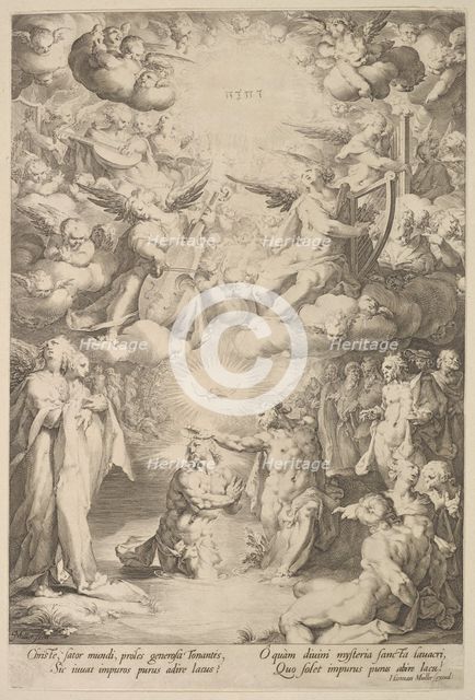 Baptism of Christ, ca. 1600. Creators: Cornelis Cornelisz van Haarlem, Jan Muller.
