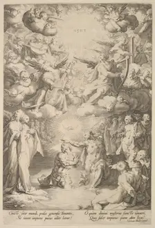 Baptism of Christ, ca. 1600. Creators: Cornelis Cornelisz van Haarlem, Jan Muller
