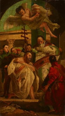 Baptism of King Chlodwig I (ca. 466-511), turn of the 17th and 18th centuries. Creator: Unknown