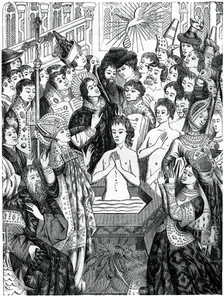 Baptism of King Clovis Rheims, (1870)