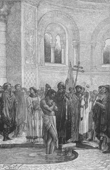 Baptism of Rollo the Pirate Chief 1909