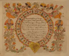 Baptismal Certificate, 1935/1942. Creator: Unknown