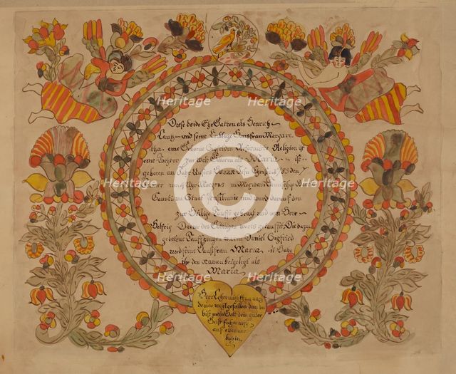 Baptismal Certificate, 1935/1942. Creator: Unknown.