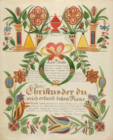 Baptismal Certificate, c. 1936. Creator: Ralph Atkinson
