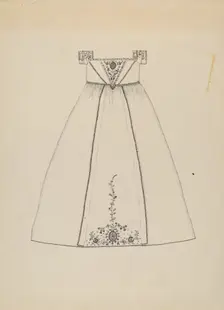 Baptismal Dress, c. 1936. Creator: Evelyn Bailey