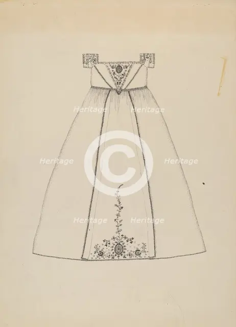 Baptismal Dress, c. 1936. Creator: Evelyn Bailey.