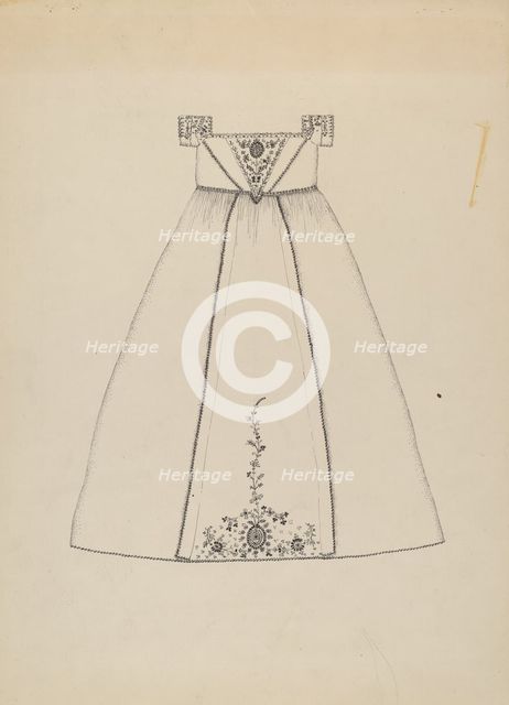 Baptismal Dress, c. 1936. Creator: Evelyn Bailey.