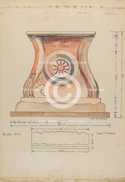 Baptismal Font, 1935/1942. Creator: William Hoffman.