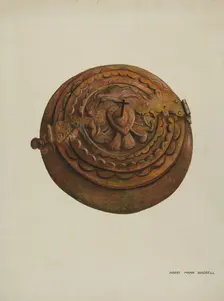 Baptismal Font, 1937. Creator: Harry Mann Waddell