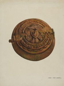 Baptismal Font, 1937. Creator: Harry Mann Waddell