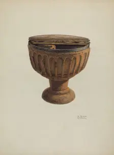 Baptismal Font, 1939. Creators: Ruth Buker, Raymond E. Noble