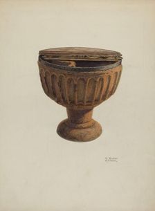 Baptismal Font, 1939. Creators: Ruth Buker, Raymond E. Noble
