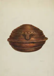 Baptismal Font, c. 1937. Creator: Gerald Transpota