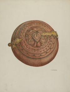 Baptismal Font, c. 1941. Creator: William Kieckhofel